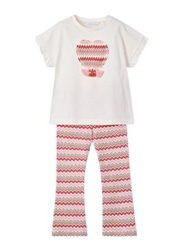 Conjunto Mayoral legging flare e camiseta menina