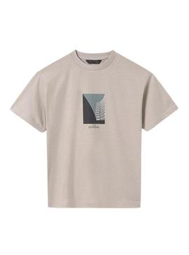 Camisola de ciudadanos beige da marca Mayoral para meninos.