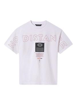 Camisa Mayoral mensagem branca para menino
