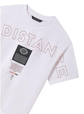 Camisa Mayoral mensagem branca para menino