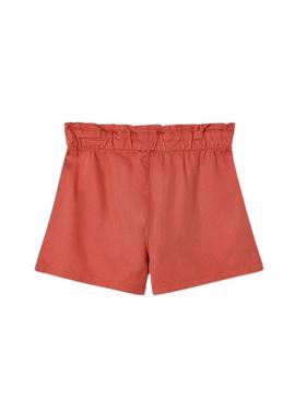 Calça curta fluida Mayoral com laço para menina.