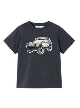 Camiseta Mayoral todo-terreno cinza para menino