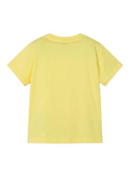 Camisa Mayoral paisagem amarela para menino.