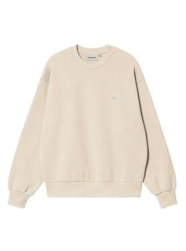 Moletom Carhartt Casey bege para mulheres