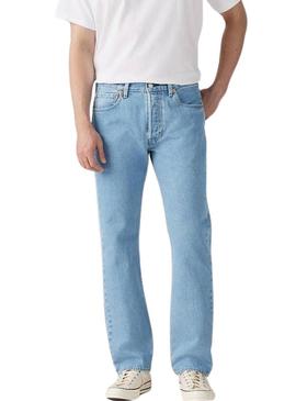 Calça jeans Levis 501 azul para homem.