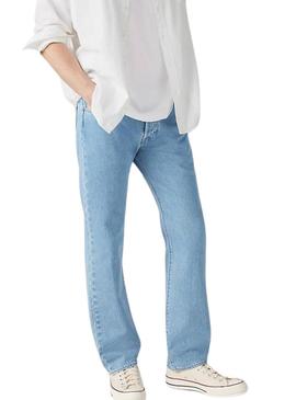 Calça jeans Levis 501 azul para homem.