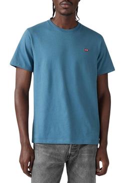 Camiseta Levi's Hosemark Tee azul para homem.