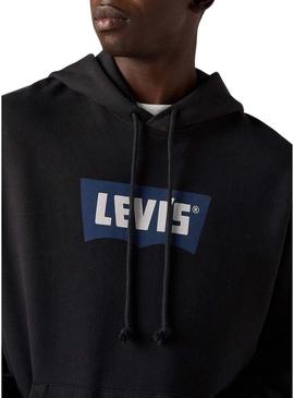 Moletom Levis Premium preto para homem.