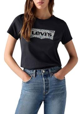 Camiseta Levi's Ananda Floral preta para mulher