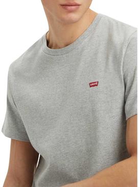 Camiseta Levis Original cinza para homem