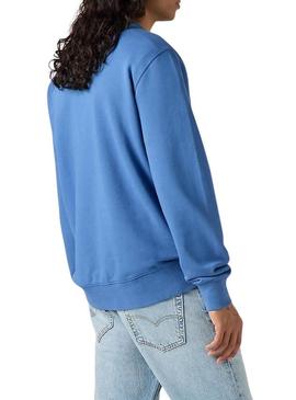 Moletom Levis Original azul para homem.
