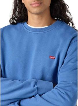Moletom Levis Original azul para homem.