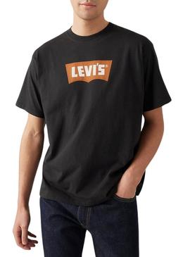 Camiseta Levis Vintage preta para homem.
