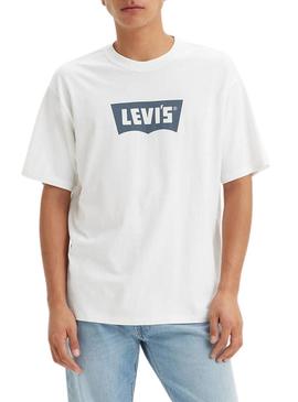 Camisa Levi's Vintage branca para homem.