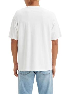Camisa Levi's Vintage branca para homem.