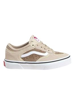Sapatos Vans Rowley Classic tostados para crianças.