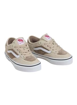 Sapatos Vans Rowley Classic tostados para crianças.