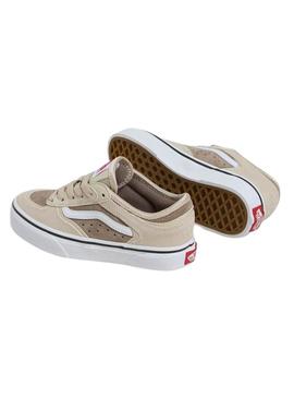 Sapatos Vans Rowley Classic tostados para crianças.