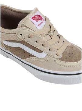 Sapatos Vans Rowley Classic tostados para crianças.