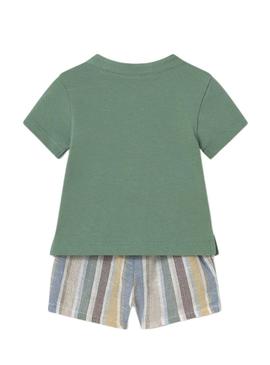 Conjunto Mayoral bermuda e polo recém-nascido