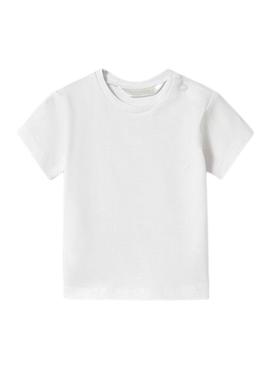 Camiseta Mayoral fantasia branca recém-nascido
