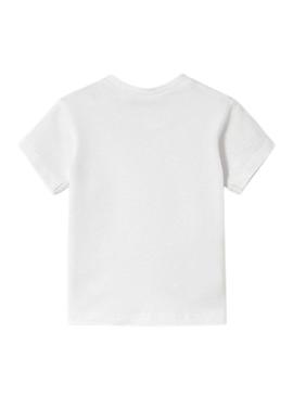 Camiseta Mayoral fantasia branca recém-nascido