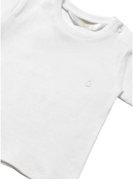 Camiseta Mayoral fantasia branca recém-nascido