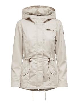Parka Only Lorca beige para mulher