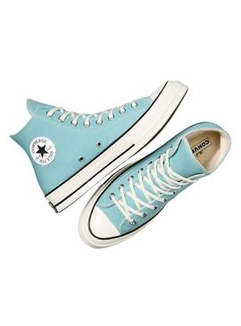 Sapatilhas Converse Chuck 70 turquesa para mulher.