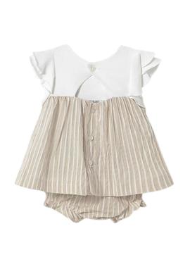 Vestido Mayoral com culote combinado para bebê