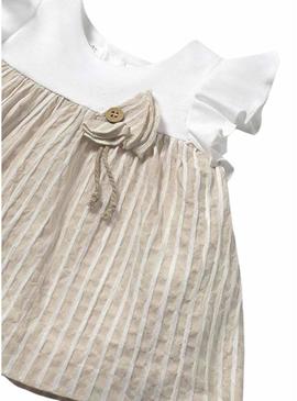 Vestido Mayoral com culote combinado para bebê