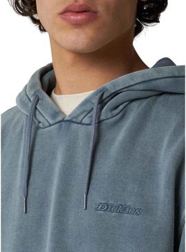 Moletom Dickies Plentywood com capuz azul para homem.