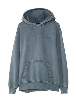 Moletom Dickies Plentywood com capuz azul para homem.