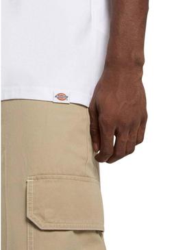 Camiseta Dickies Snake branca para homem.