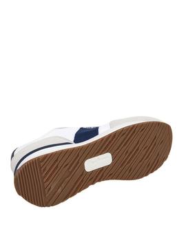 Sapatos Pepe Jeans Buster Knit branco para homem.