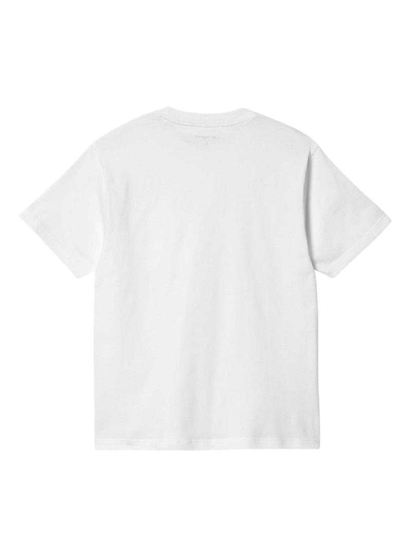 Camiseta Carhartt Pocket Heart branca para mulher.