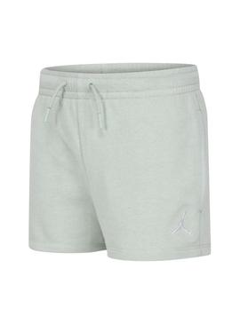 Shorts Jordan Brooklyn Essential verde para menina.