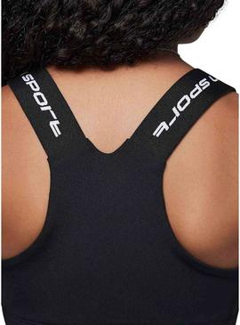 Top Jordan Bra Indy Dri-FIT preto para meninas