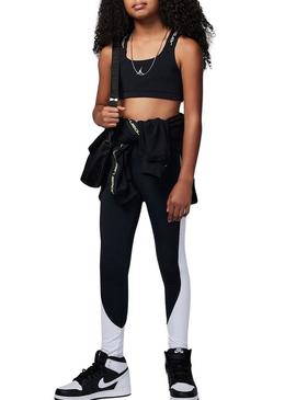 Top Jordan Bra Indy Dri-FIT preto para meninas