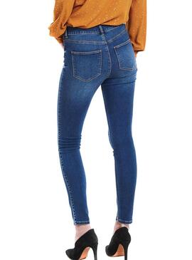 Jeans Vila Vicomit Felicia Azul Mulher