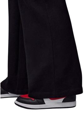 Calças de carga Jordan Y2K French Terry preto para meninas e meninos.