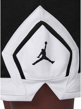 Bermudas Jordan Dri-FIT MJ Diamond preto para meninas e meninos.