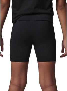 Shorts Jordan Essential bike preto para menina.