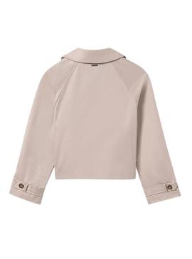 Gabardina Mayoral bege para menina