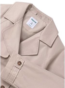Gabardina Mayoral bege para menina