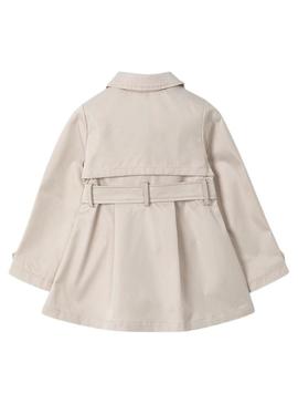 Trench coat Mayoral com laço bege para menina.