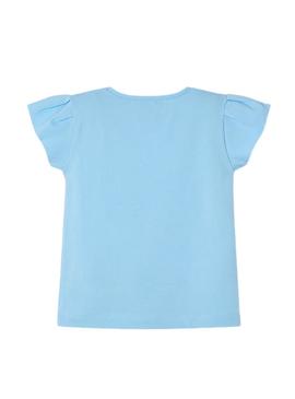 Camiseta Mayoral azul céu para menina
