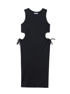 Vestido midi Mayoral canal preto para menina.