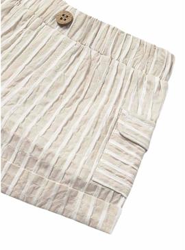 Conjunto Mayoral calça camiseta bege para bebê