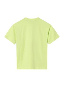 Camiseta Mayoral estampada verde para menino